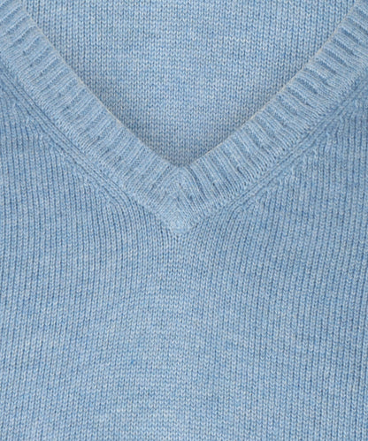 Baumwollpullover mit V-Ausschnitt |