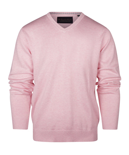 Baumwollpullover mit V-Ausschnitt |