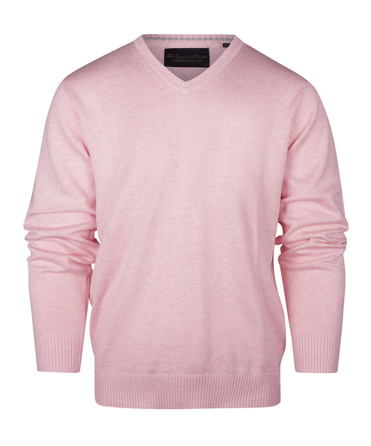 Baumwollpullover mit V-Ausschnitt |