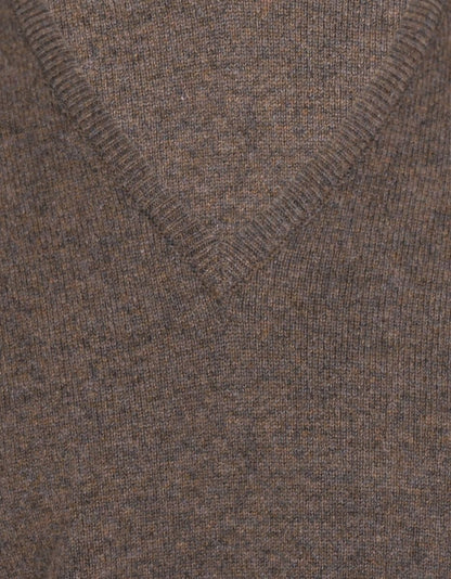 Pullover mit V-Ausschnitt aus Lammwolle *Sale* | Bark