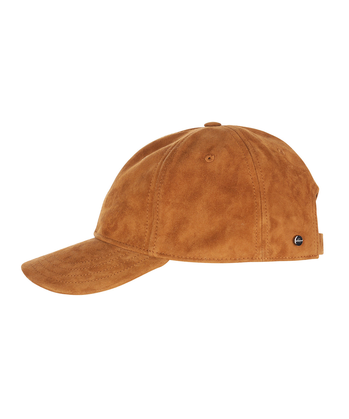 Goat Suede Baseball Cap  | Cognac