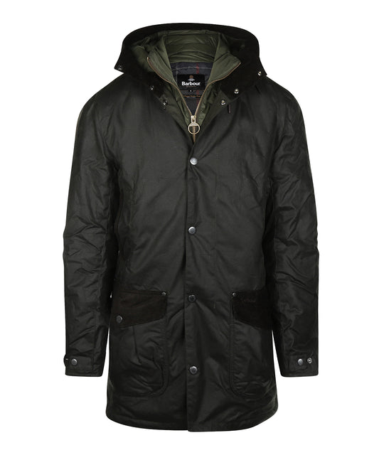 Beaufort Wax Coat Winter | Sage Green