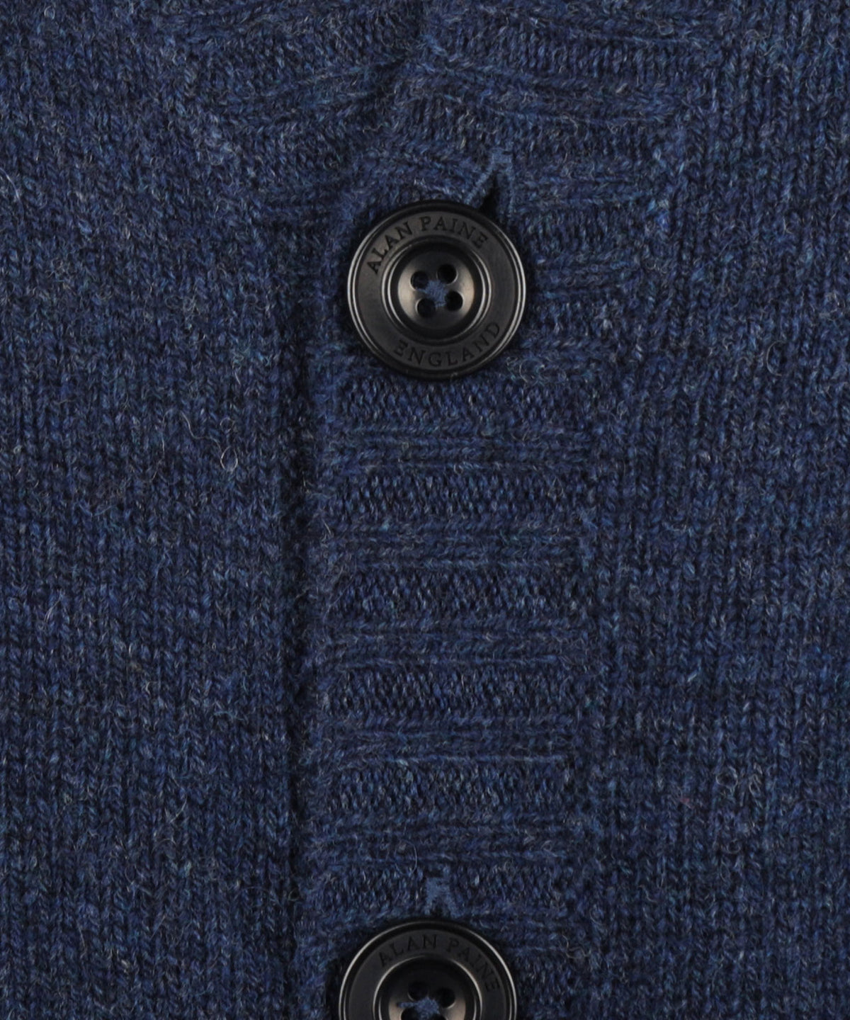 Vest Shetland Wol | Indigo