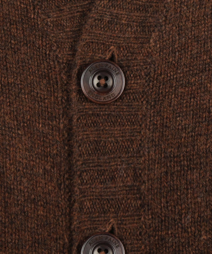 Vest Shetland Wol | Coffee