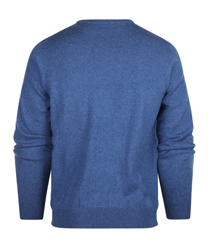 Cashmere Ronde Hals Pullover | Blauw