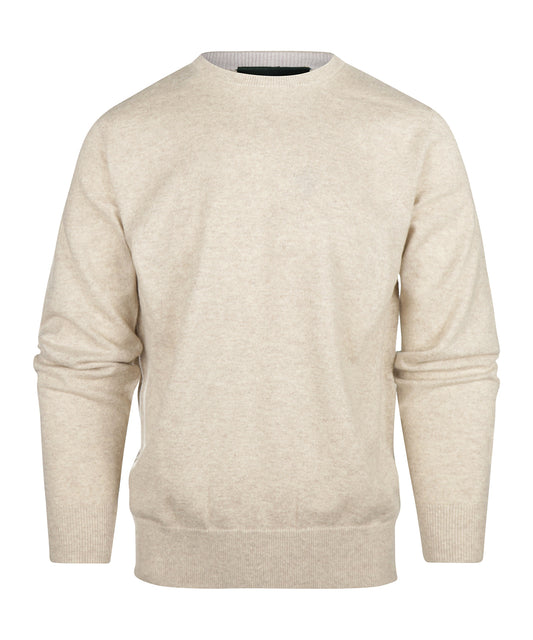 Kaschmir Rundhalspullover | Beige
