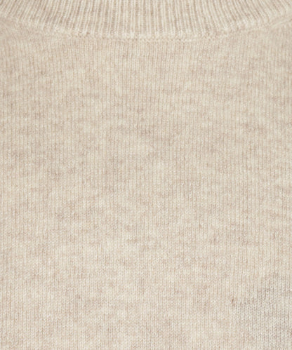 Cashmere Ronde Hals Pullover | Beige