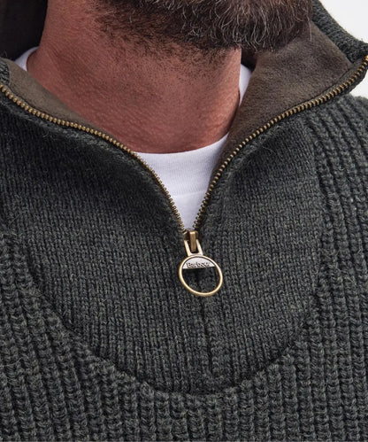 Barbour New Tyne Half Zip Jumper | Green