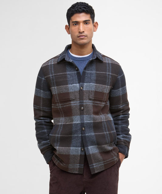 Chapter Tailored Check Overshirt | Blauw Bruin Ruit