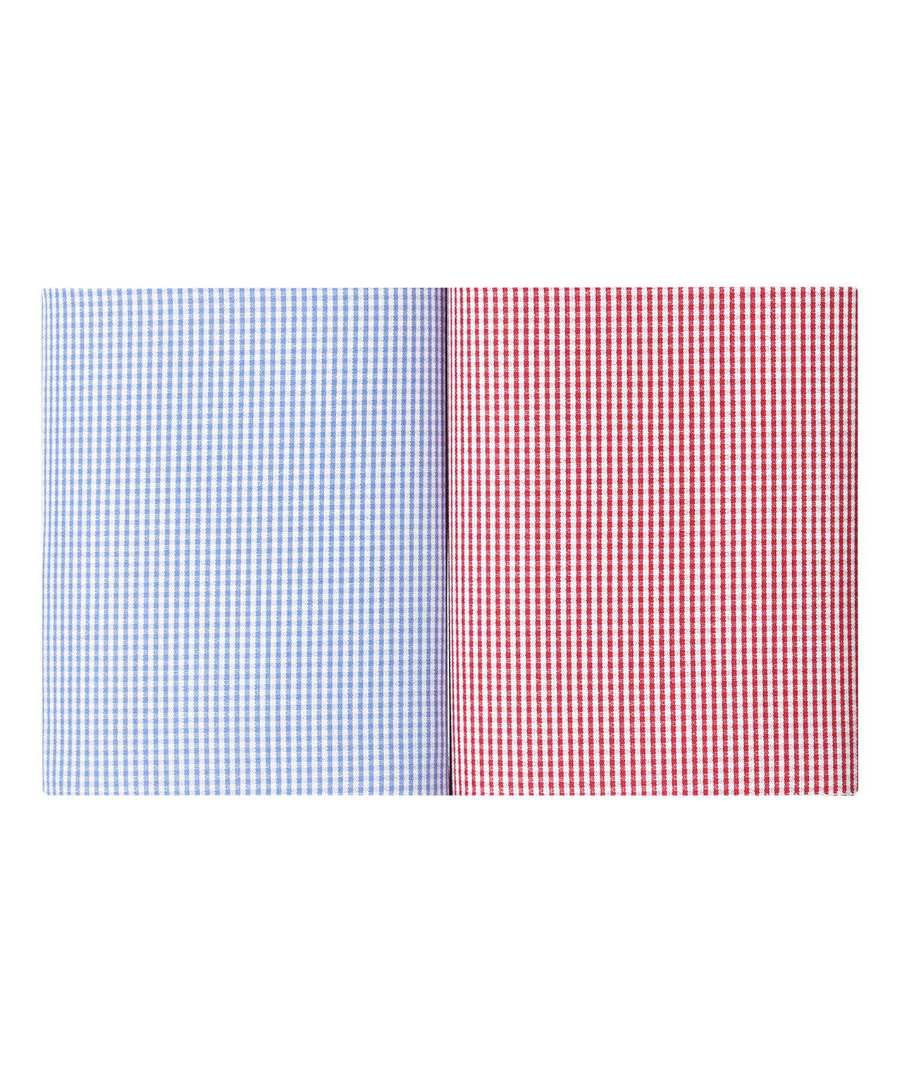 Zakdoek 2-Box | Micro ruit Lichtblauw/Rood