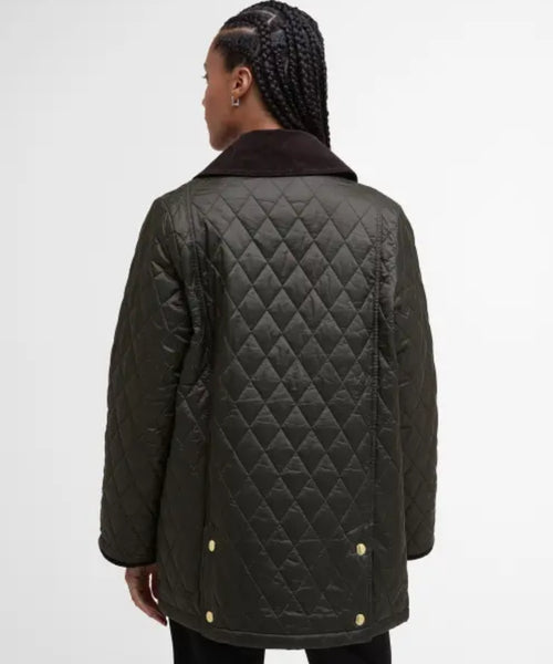 Barbour Modern Beadnell Quilted Dames Jacket | Groen