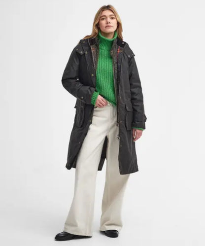 Dames Long Cannich Wax Jacket |