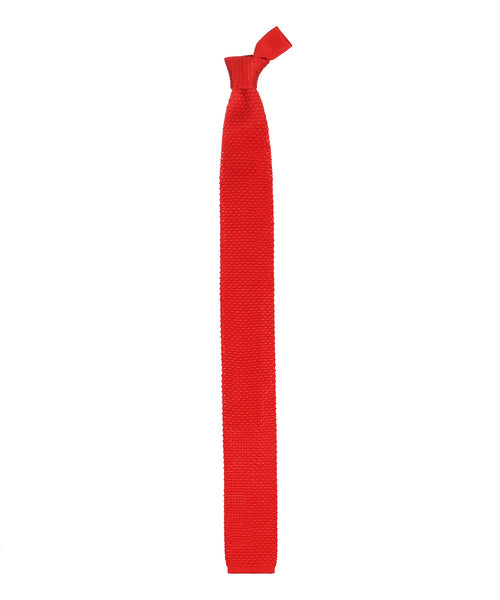 Gehaakte Zijden stropdas | Rood