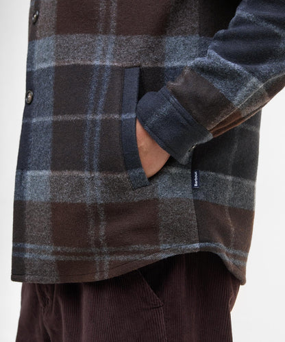 Chapter Tailored Check Overshirt | Blauw Bruin Ruit
