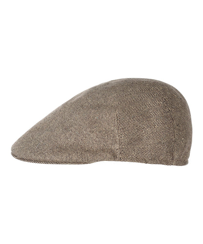Soft Cap 100% Zijde | Bruin Visgraat