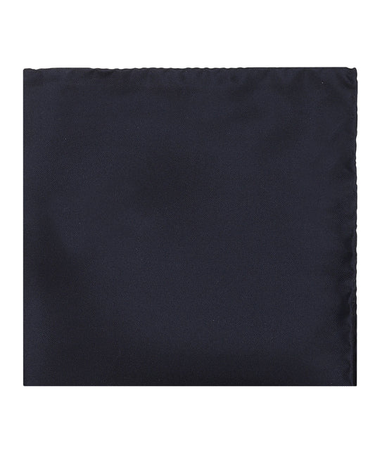 Einstecktuch aus Seide Uni | Marineblau