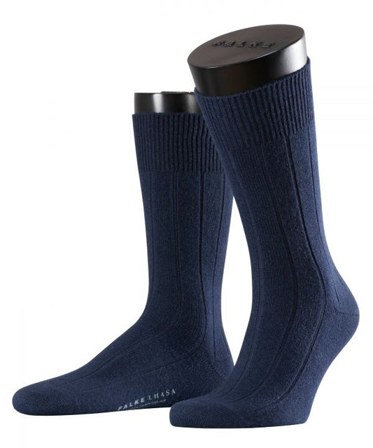 Lhasa-Rippsocken für Herren | Blau