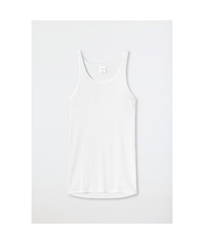 singlet smooth cotton | White