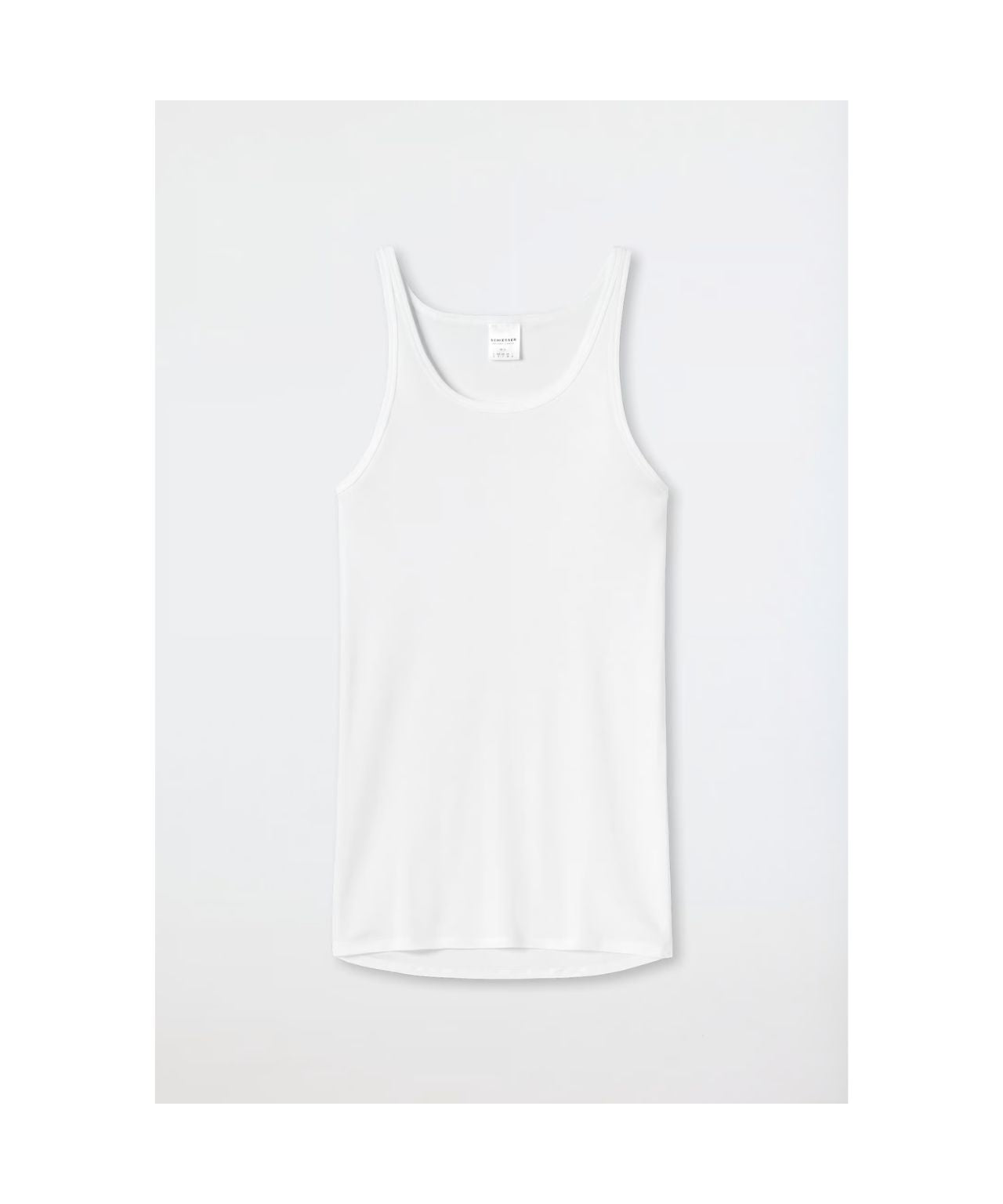 singlet smooth cotton | White