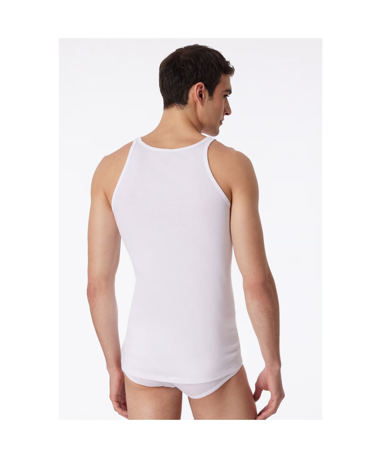 singlet smooth cotton | White