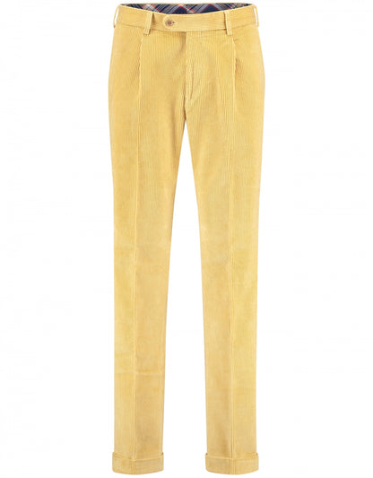 Cordhose mit breitem Rippenmuster | Braun