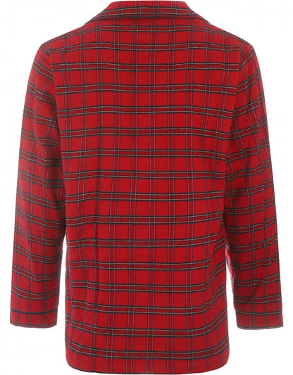 Luxuriöser Flanell-Pyjama | Rot