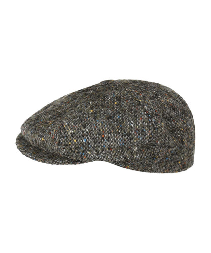 Ballon Tweed Cap | Groen Zwart Tweed
