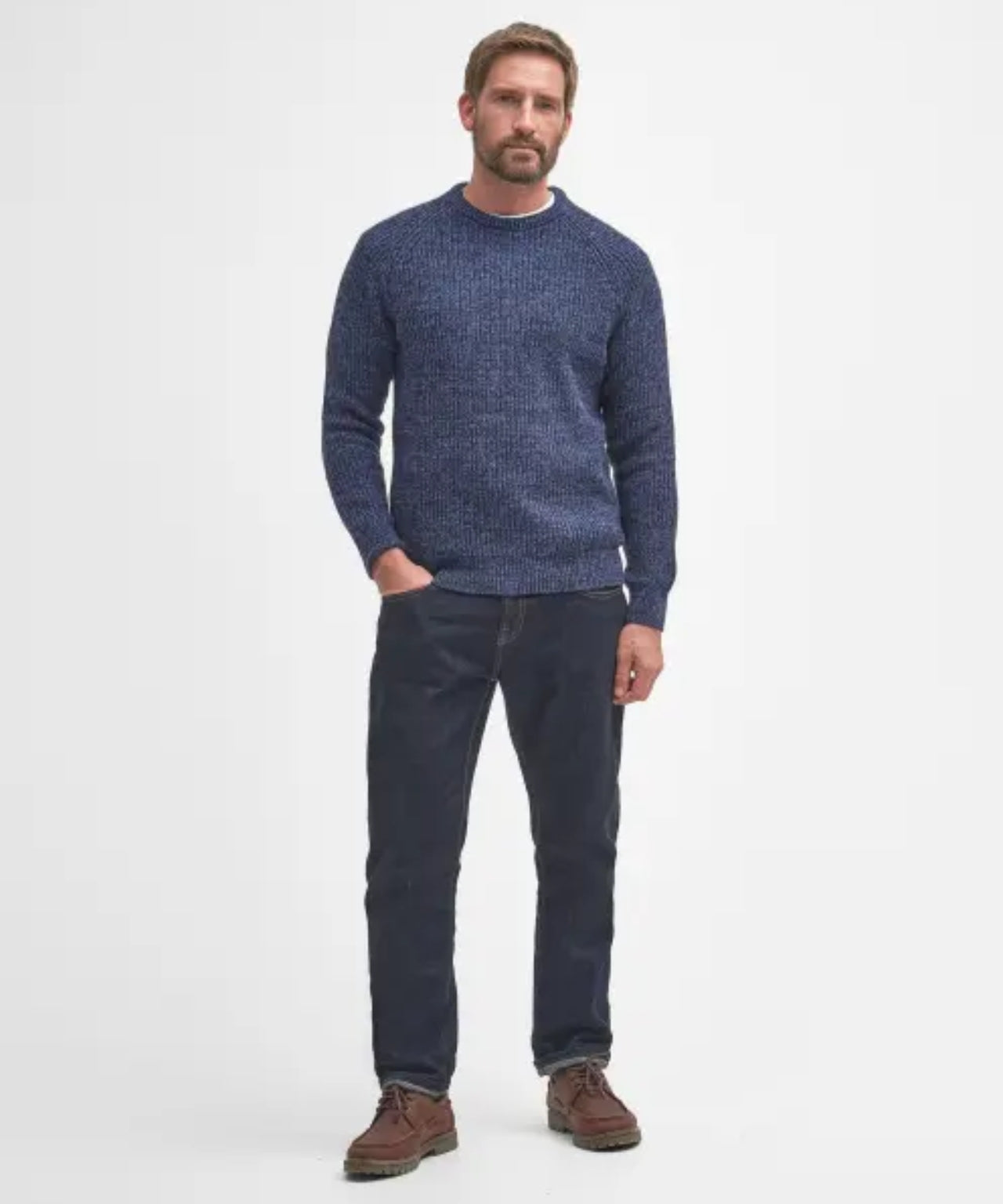 Barbour Horseford Crew Neck | Navy Blue