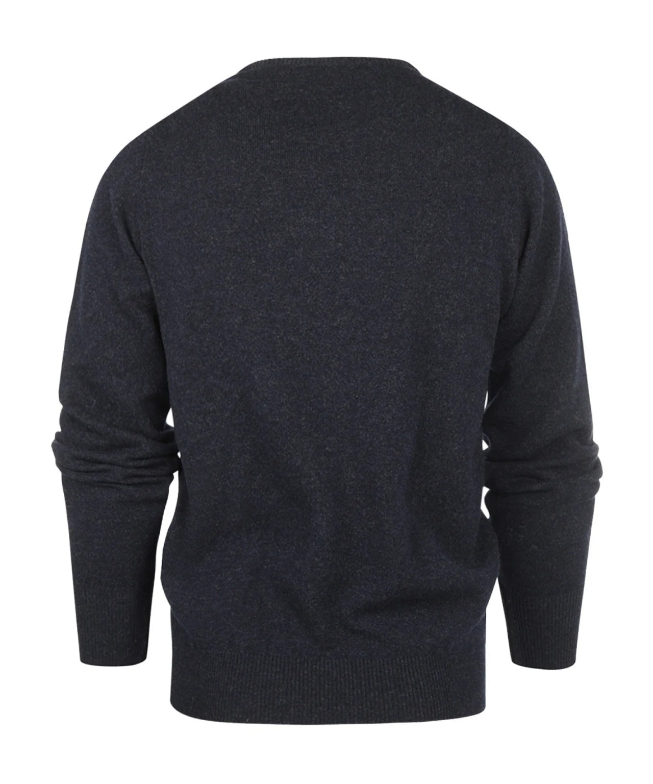 Pullover Lambswool round neck dutch fit | Oxford Blue