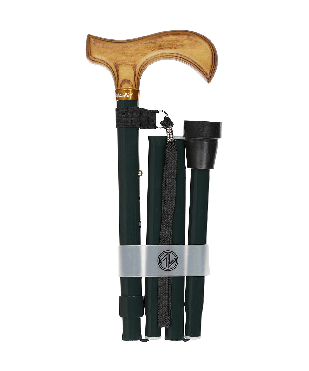 Folding Walking Stick | Donker Groen