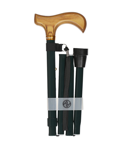 Folding Walking Stick | Donker Groen