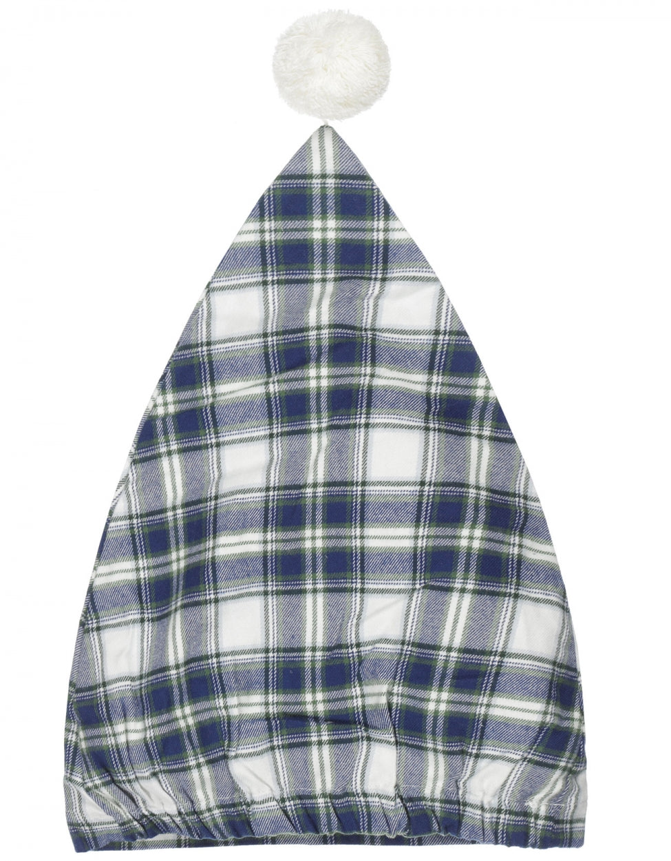 Flannel Nightcap | Wit/Blauw grote ruit