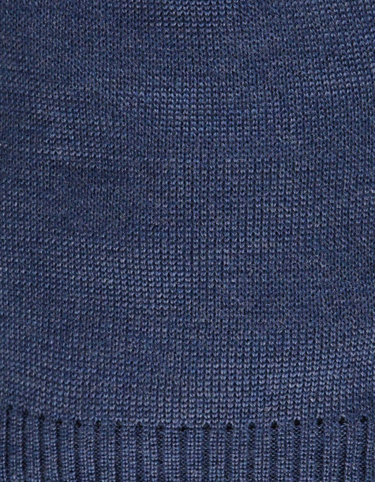 Muts Wol | Denim Blauw
