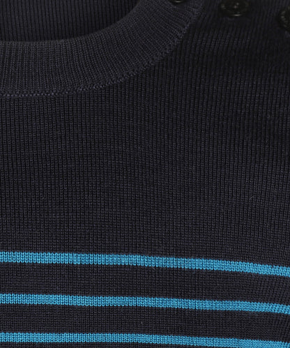 Saint James Pullover BinicII Round Neck | Blue