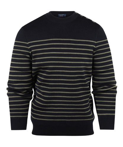 Saint James Pullover BinicII Round Neck | Green