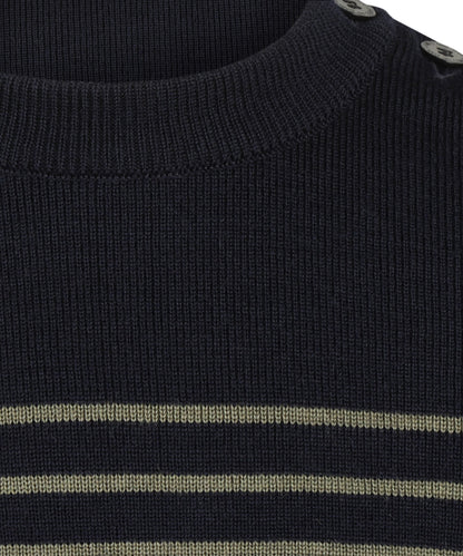 Saint James Pullover BinicII Round Neck | Green