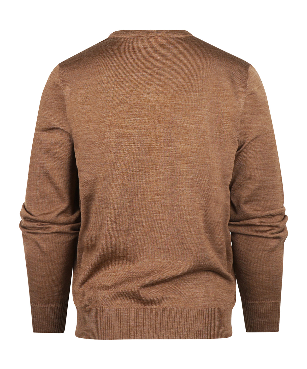Merino wool v-neck sweater | Brown