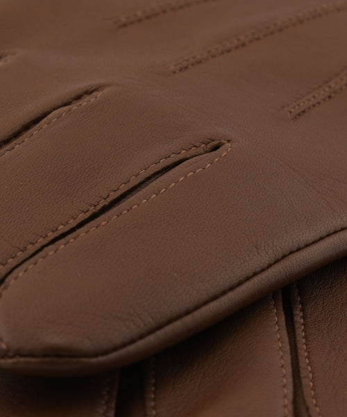 Soepele Nappa Leren Handschoen | Bruin