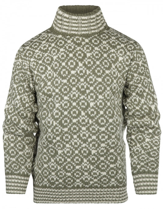 Rollkragenpullover Svalbard | Grün