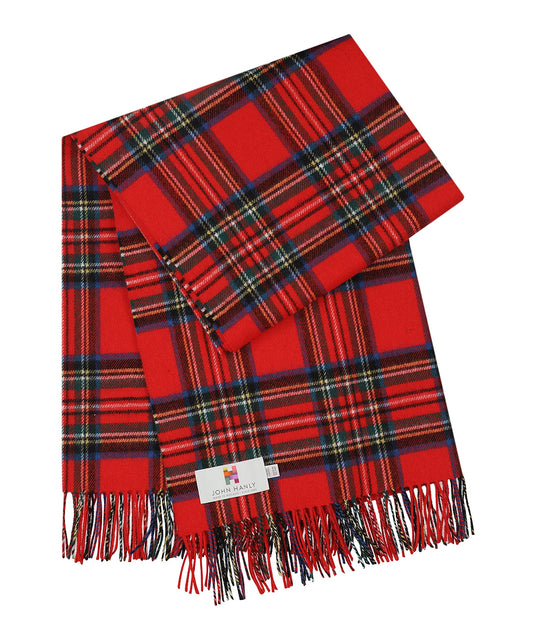 Irisches Lammwollkaro | Royal Stewart Tartan
