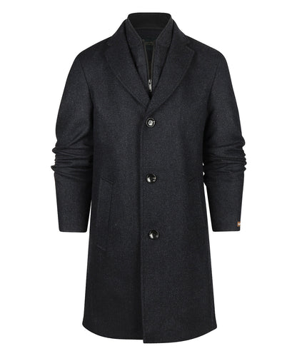 Overcoat Half Lang Hans | Donker Jeans