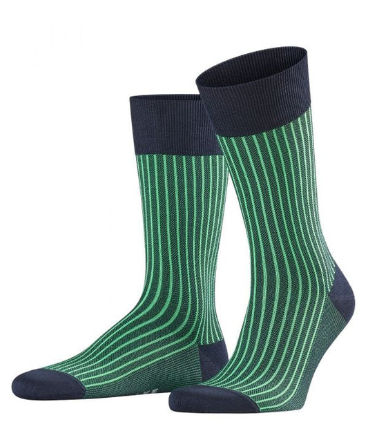 Oxford-Socken für Herren mit Neonstreifen | Blau