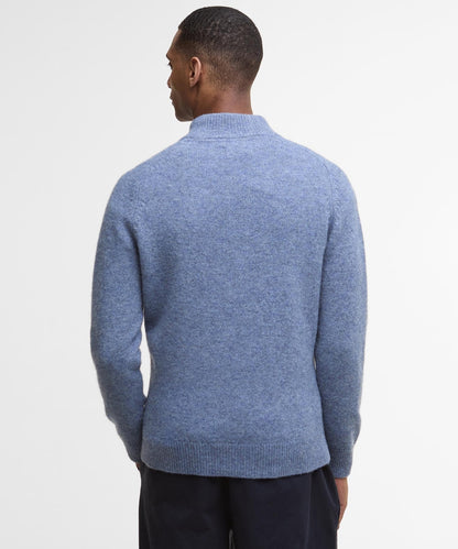 Barbour Talder Half Zip Strickpullover | Blau