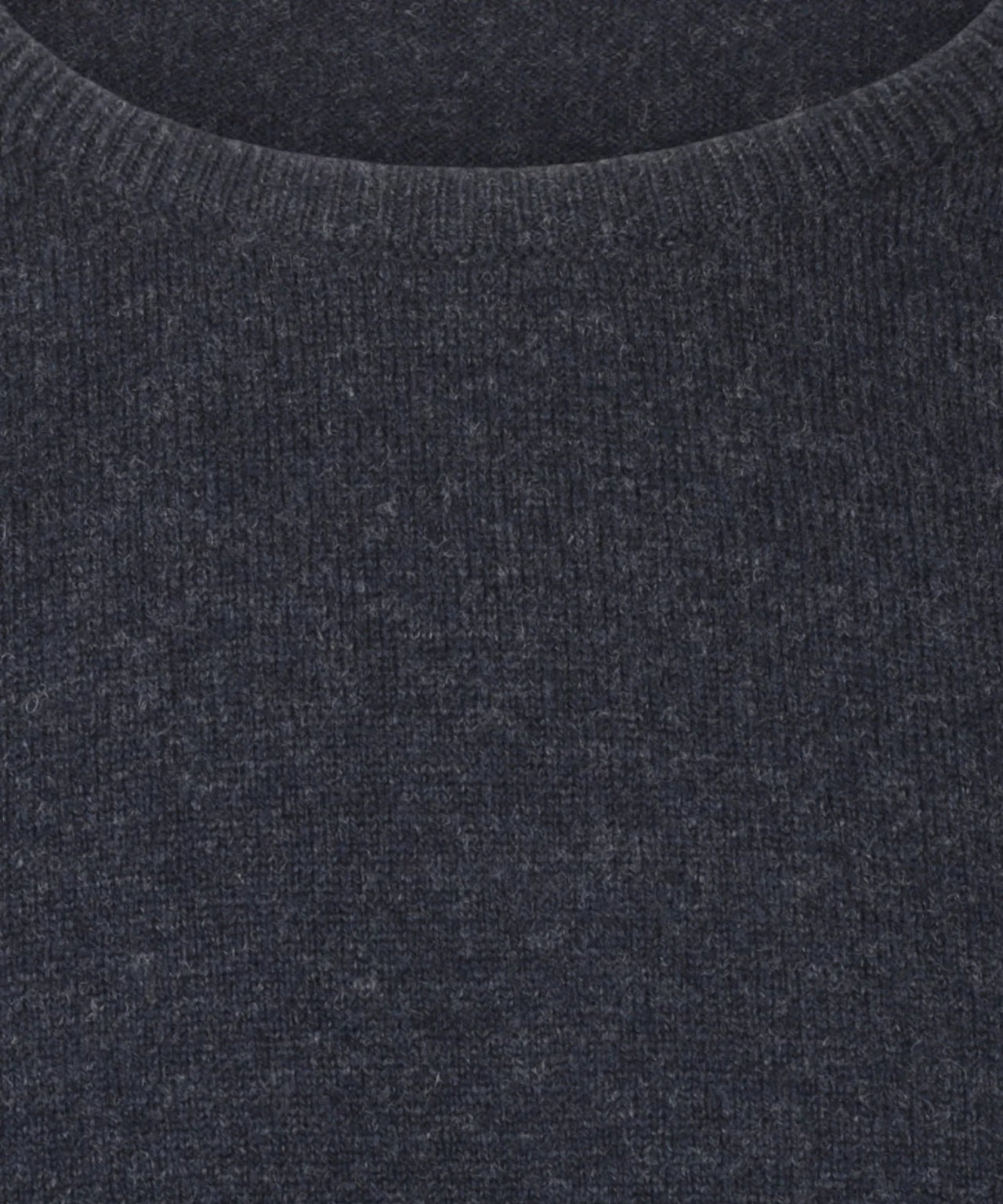Pullover Lambswool round neck dutch fit | Oxford Blue