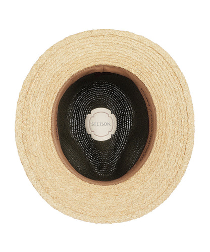 Twotone Toyo Traveller Raffia Hat | Green