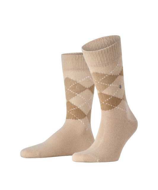 Preston Heren Sokken | Caffe Latte Diamond Check