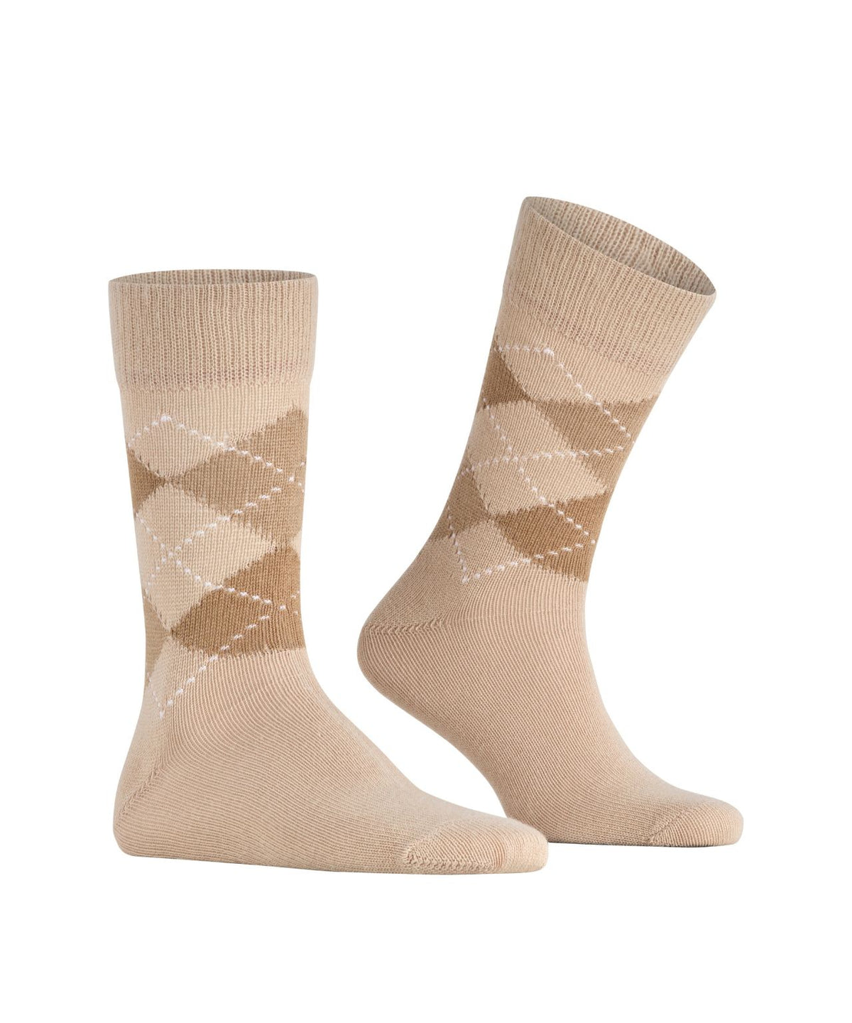 Preston Heren Sokken | Caffe Latte Diamond Check