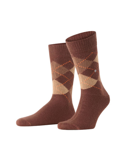 Preston Heren Sokken | Hazelnut Diamond Check