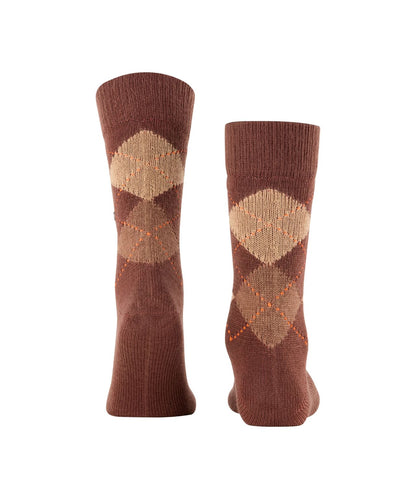 Preston Heren Sokken | Hazelnut Diamond Check
