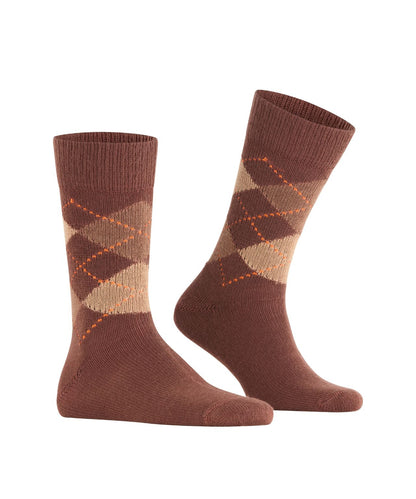 Preston Heren Sokken | Hazelnut Diamond Check